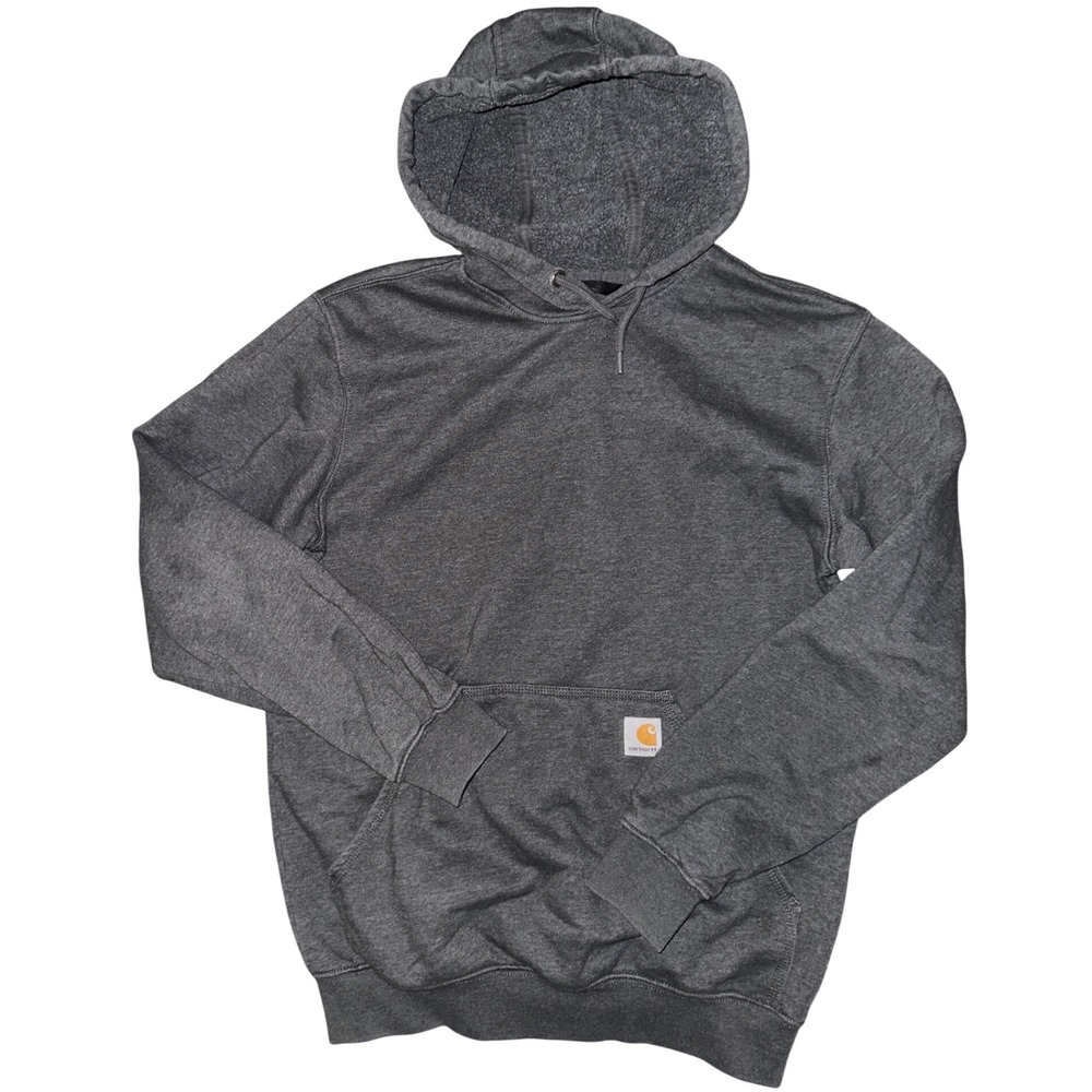 Carhartt Mens Loose Fit Midweight Hoodie Charcoal Heather Grey Small K121